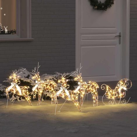 vidaXL Renos LED 5 uds. 40 LED Multicolor 42 x 15 x 64 cm PET (1/5)