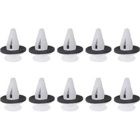 Convient pour 10 clips de garniture de panneau de porte latérale de carrosserie, utilisés pour les dispositifs de fixation de panneaux.