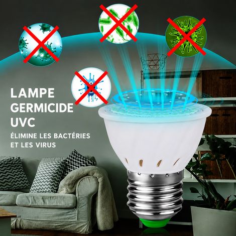 Ampoule Spot LED UV 395 nm GU10 48 LED 220V gu10 48 5 × 5 × 5 cm 18 g – Livraison gratuite (1/5)