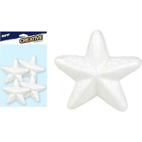 MFP Estrella Brillante 8 cm Elegante juego de cuatro decoraciones para