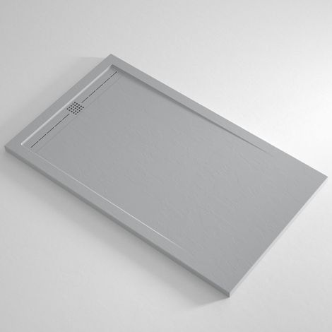 Piatto Doccia Slim Grigio Marmoresina Varie Misure Rettangolare Quadrato Piletta - Dimensione Piatto 70x100 (1/2)