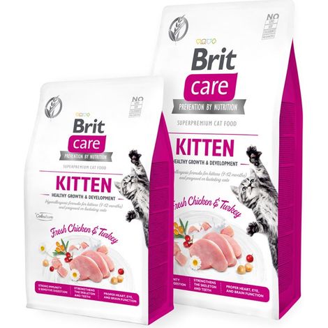 Aliment pour chatons sans céréales BRIT CARE 7 kg