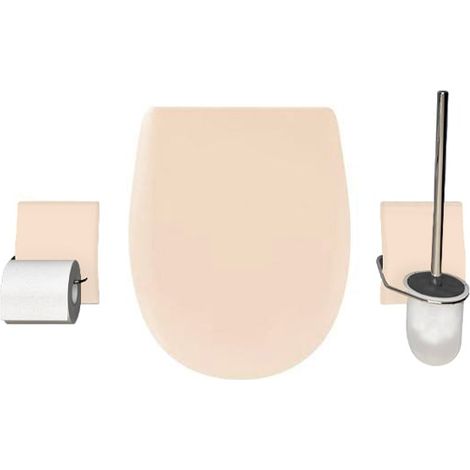 Set accessoire WC Ariane Jasmin céramique Mat - descente assistée - déclipsable - Olfa (1/2)