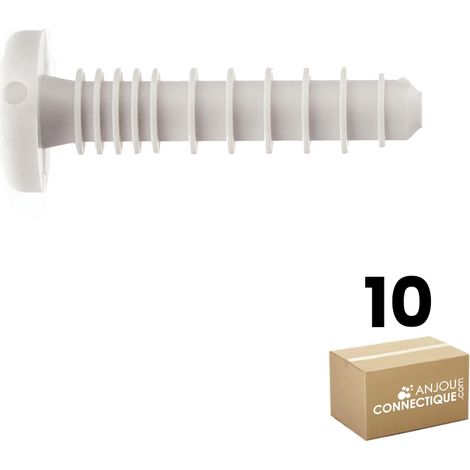 Sachet de 10 chevilles clou goulotte RAMTEE type 6x30 - Ø6 de cheville - Ram