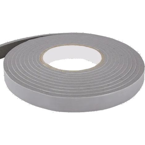 Gefradis – Rouleau d'étanchéité en mousse 12 m – Expansion 3 à 15 mm – Résistant aux intempéries et UV – Pour menuiseries fenêtres et portes