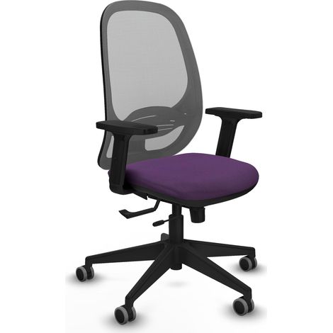 Chaise de bureau piqueras y crespo Cilanco gris tissu maille (1/2)