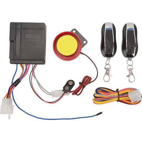 Alarme de sécurité moto système d'alarme de sécurité à télécommande haute sensibilité pour scooter moto (1/5)