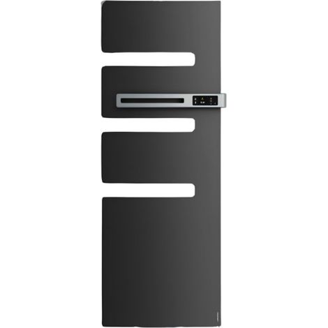 Atlantic – Sèche-serviette électrique connecté 500W – Largeur 55 cm – Hauteur 122,3 cm – Mât à droite – Acier anthracite (1/2)