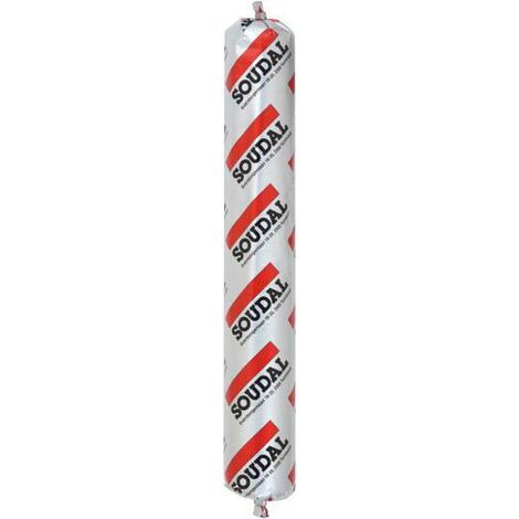 Silirub Tradition - Mastic de vitrage - Soudal - Poche de 600 ml Beige