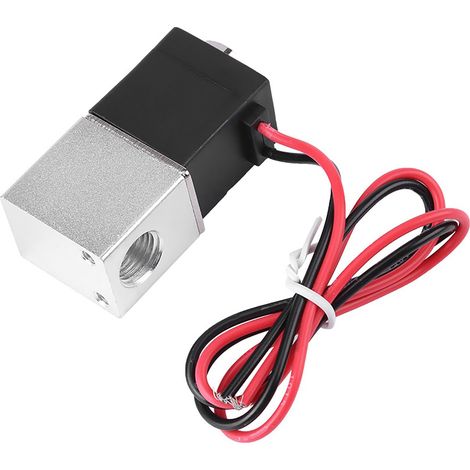 12 V DC 1/4" 2-Wege-Magnetventil aus Aluminium, normalerweise geschlossen (1/5)