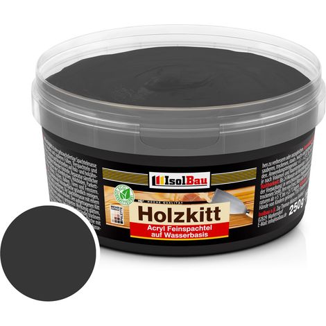 Holzkitt Spachtelmasse Holzspachtelmasse Innen Außen 250g Schwarz ( Nr. 23 ) (1/5)