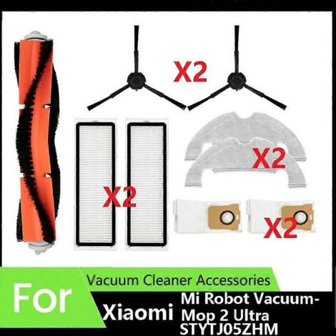 Accessoires pour aspirateur robot Xiaomi Mi Robot Vacuum-Mop 2 Ultra STYTJ05ZHM : sacs à poussière, lingettes de nettoyage, brosses latérales principales (1/5)