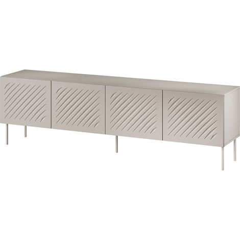 Meuble TV Tolfelo 103, Beige, Le nombre de portes: 4, Nombre de tiroirs: 0, 201x60x40cm (1/4)