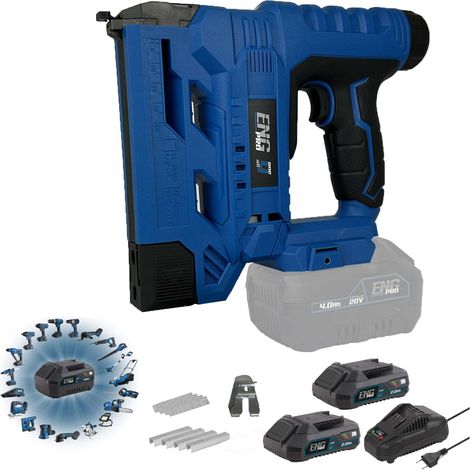 Graffettatrice e Sparachiodi Linea professionale ONE4ALL 20V - 2 batterie 2.0Ah (1/5)