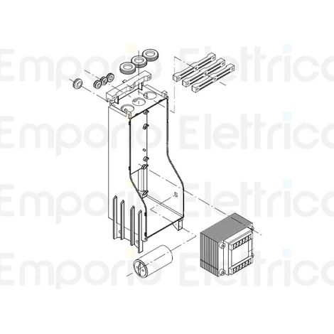 beninca pièce détachée condensateur 10 mf vis +câbles -fast-on 9686154