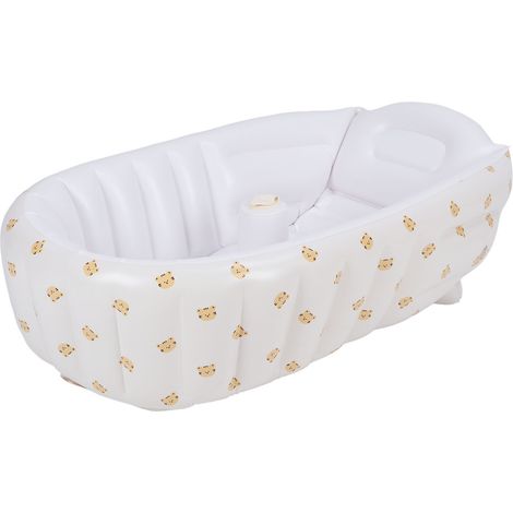 Baignoire gonflable pour bébé nouveau-né pliable, siège de bain portable avec pompe à air intégrée, type B (1/5)