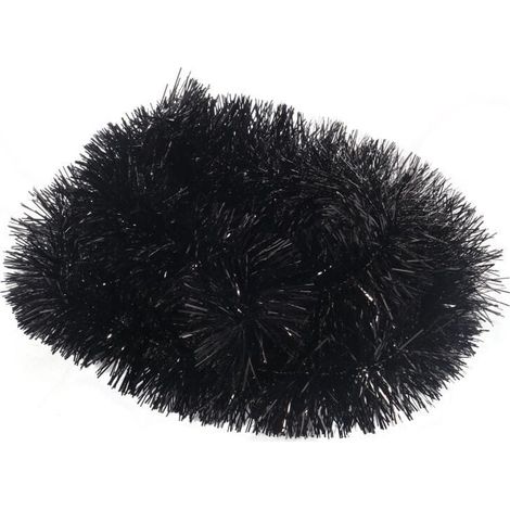 Catena per albero di Natale in metallo nero, larga 7 cm e lunga 2 m. (1/3)