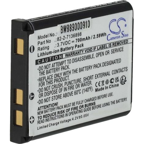 Batterie compatible avec SteelSeries Arctis Nova Pro, Pro 61527 casque audio, écouteurs sans fil (700mAh, 3,7V, Li-ion) (1/5)