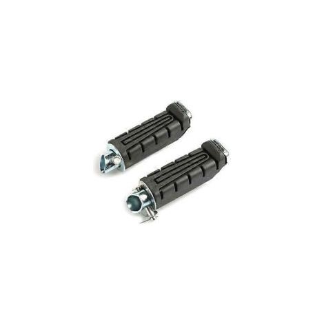Reposapiés traseros negros para motocicleta, pedales izquierdo y derecho, tacos de goma para motocicleta YBR 125 XTZ 125 - Crezuo