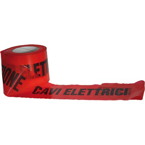 Nastro Segnaletico per Cavi Elettrici Rosso