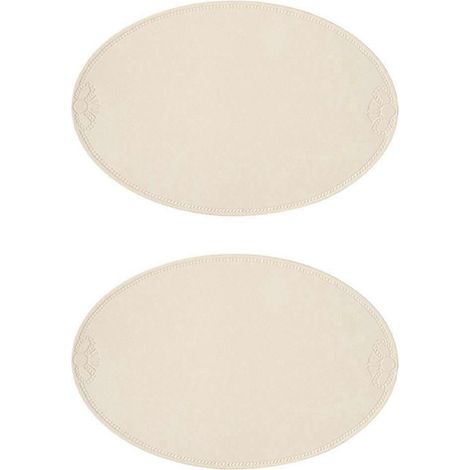 Retro PU Platzset im europäischen französischen Stil, oval, isolierend, für Zuhause