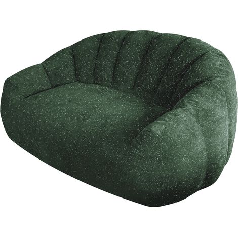 Poltrona sacco a forma di zampa d'orso verde in tessuto 140 x 98 x 61 cm MODENUIT (1/5)