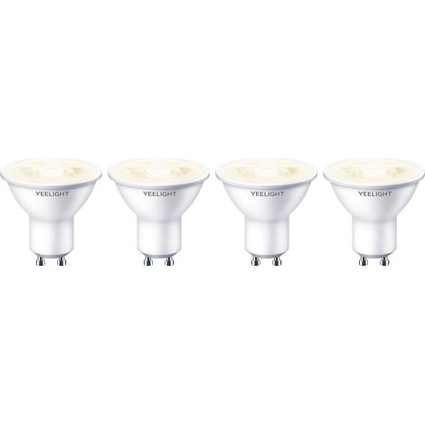 Lampe à réflecteur LED, 4 unités, culot GU10, finition blanche, intensité réglable, pour une utilisation résidentielle, commerciale et d'entretien électrique.-AquaForge (1/4)