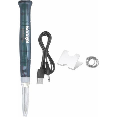 KKmoon Fer à souder USB portable avec contrôle de la température Mini fer à souder 5V 8W avec fil de soudure pour l'électronique (1/5)