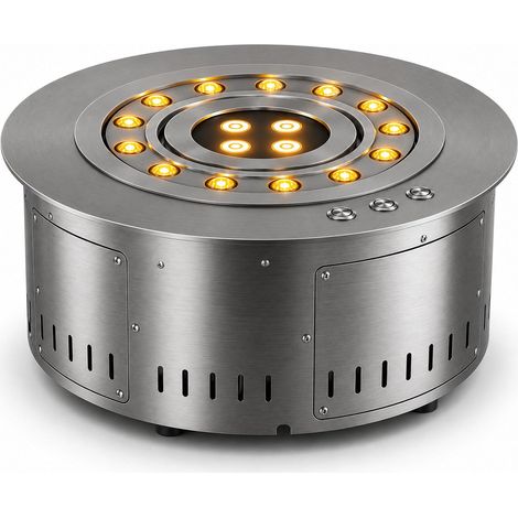 Camino elettrico a Vapore Acqueo 3D bruciatore inserto tondo da incasso d.35 ROUND3D350 (1/5)