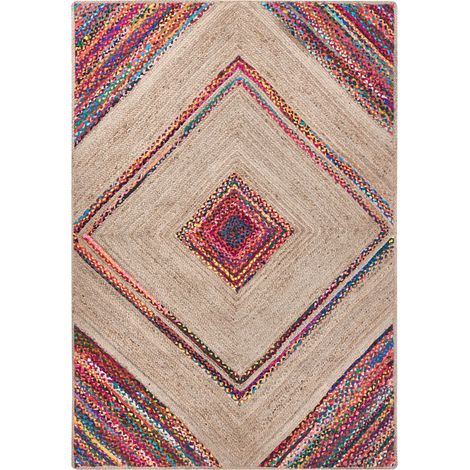 Teppich RAIGAD Bunt 160 x 230 cm Jute