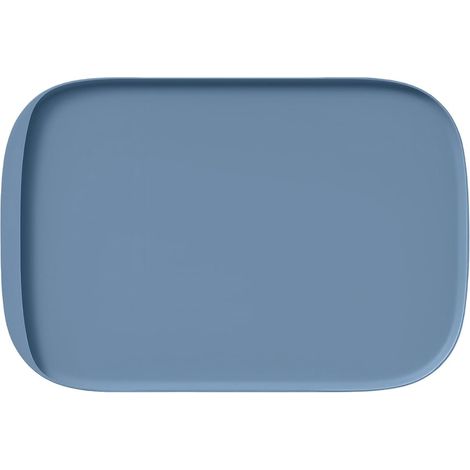 Tappetino per ciotola per cani, tappetino antiscivolo in silicone per ciotola, cuscino impermeabile per gatti e altri animali domestici (blu pietra, 45 x 30 cm) (1/3)