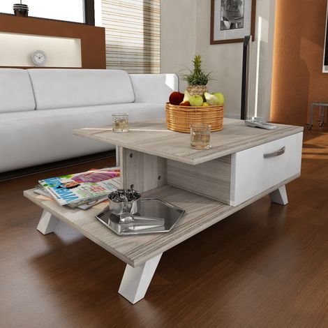 Table basse artistique en bois 100% mélamine Epaisseur 18mm