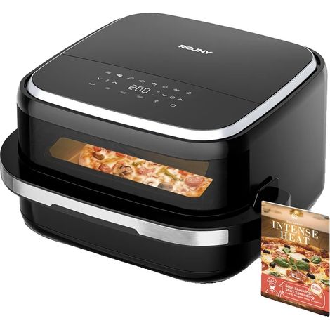 Horno para pizza, 11 opciones de cocción, control táctil, negro, 220 V (1/2)
