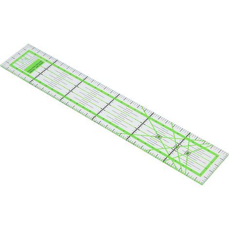 Règle de couture transparente de 5 x 30 cm pour tailleur, couturière et quilting (outil DIY) (1/5)