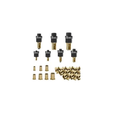 217 Pièces Écrous à tête de Rivet à Main, Riveteuse Pneumatique Kit de Mandrin, Pince à Insert Fileté, Riveteuse Manuelle pour Ensemble de Têtes pour Rivets M3 M4 M5 M6 M8 M10 M12 (1/5)