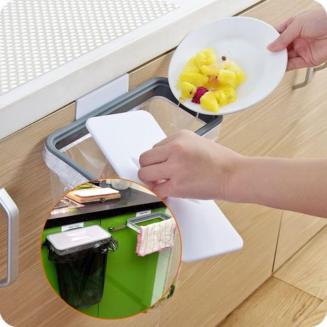 Support pour Sac Poubelle avec Clip De Fixation pour Tiroir/Porte/Meuble, IdéAl pour Camping-Car, Voyages, Maison, Cuisine, Tri SéLectif Product Name (1/4)