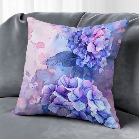 Housse de coussin fleurs printemps été, décoration salon intérieur,40×40cm (1/5)