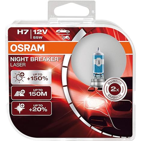 Osram Automotive 64210NL-2HB Ampoule halogène Night Breaker® Laser Next Generation H7 55 W 12 V