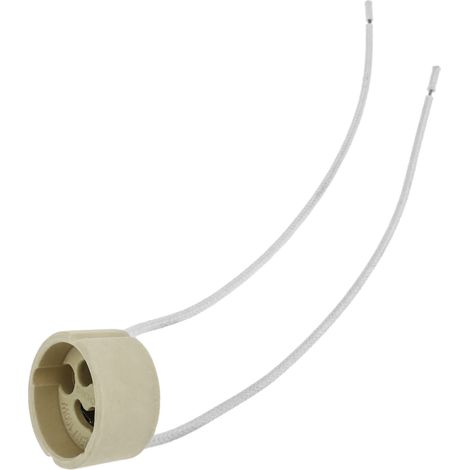 BeMatik - Prise GU10 GZ10 pour ampoule halogène 15cm (1/3)