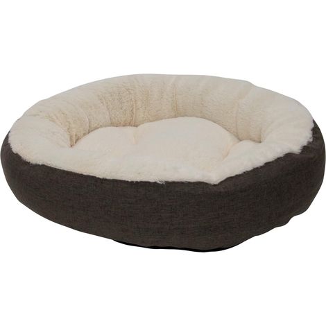 Panier Rond pour Chien et Chat 50 x 50 x 15 cm Brun