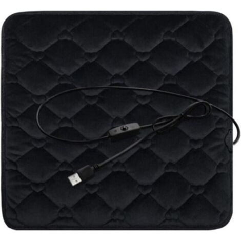 USB Heated Car Seat Cushion, 5V Electric Heating Pad, Non-Slip Heated Cover for Chair, Winter Warm Office Chair, Home Sofa (1/5)