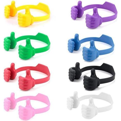 Sollbry Paquet de 16 supports de téléphone portable, supports de bureau portables multicolores compatibles avec divers téléphones intelligents (8 couleurs) (1/4)