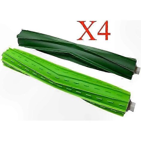 Rouleaux de brosse de rechange pour le nettoyage multi-surfaces, lot de 4, compatibles avec les aspirateurs robots des séries I et E (ensemble de 8 pièces). (1/4)
