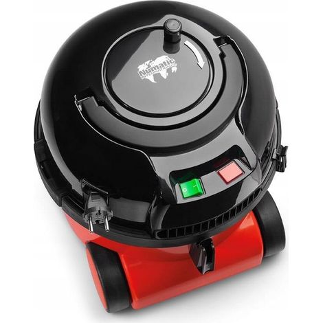 Numatic – Aspirateur cylindrique 620W – Capacité 9L – Filtre HEPA pour allergènes – Cordon 10m pour grande portée – Usage domestique