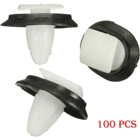 CHOYCLIT 100 pièces Clips Fixation Garniture Panneau Porte Joint pour Fiat Ducato 71728806,8565.43,856543 Attaches Rapidité (1/4)