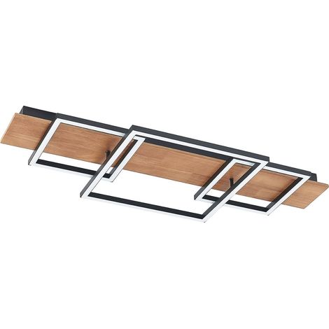 Lucande LED 'Chariska' in Marrone da Legno