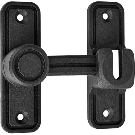 Verrou Porte Interieure à 90 Degrés Serrure Porte Coulissante à 90 Degrés Alliage de Zinc Serrure Porte Interieure Fermeture Porte à 180 Degrés (1/4)