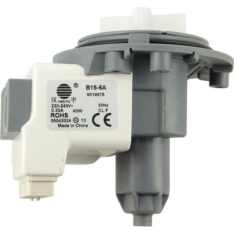 Pompa di scarico c00144997, acqua61383502 per lavatrice whirlpool