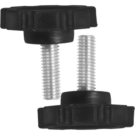Lot de 2 vis de fixation pour parapluies d'extérieur - Support de parasol - Vis de rechange - Pièces de rechange pour parasols - Insert en acier (1/5)