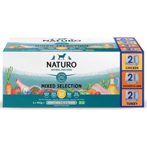 Nature Adulte Plateau 400 g - Assortiment de 6 sachets (6 x 400 g)